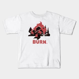 BURN CAT Kids T-Shirt